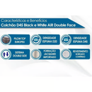 Cama Castor Queen Black e White Air